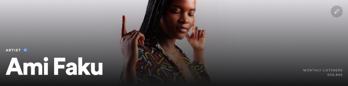 Ami Faku joins exclusive Spotify club, clocking over 500k monthly listeners